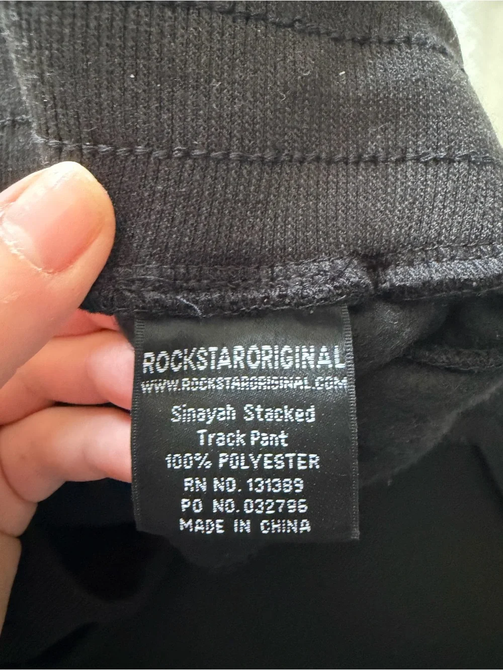Rockstar Original Women’s Sinayah Black Stacked Star Track Pants Medium NWT - Picture 11 of 14